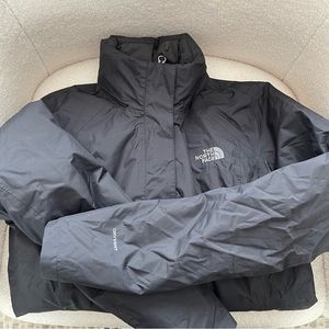 ✨ Used Like NEW! ✨THE NORTH FACE Black winter coat with hidden hoodie if needed